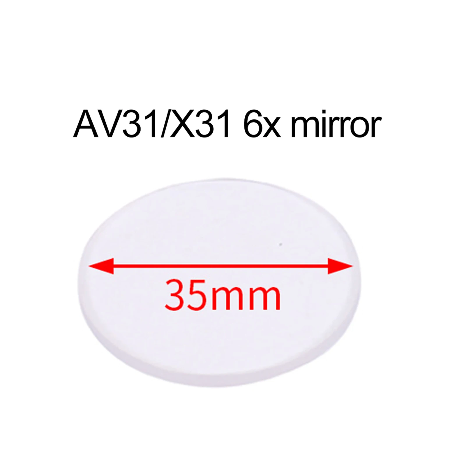 Lentille de visée de chasse 2,8 mm haute puissance 8X 6X, lentille transparente, lentille de visée à aiguille unique