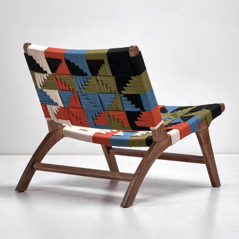 

☆の Modern Luxury Solid Ash Wood Couches Living Room Furniture Single Seat Sofa Leisure Chair Leather Lounge Chair