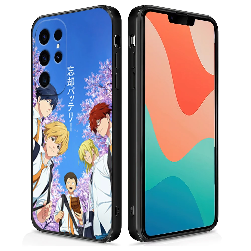 Bilibili Anime O-Oblivion B-Battery Kaname Phone Case For Samsung Galaxy A54 A71 A72 A73 S22 S23 Ultra Black Soft Silicone Cover