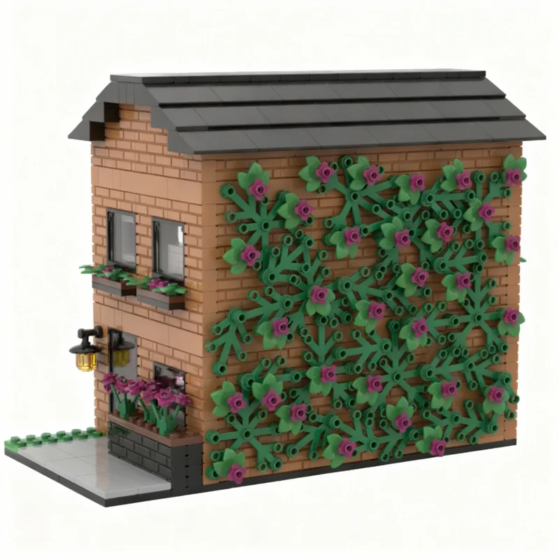 1115 stuks MOC Bloemenkast Huis Model Bouwstenen Constructie Kerstcadeau Monteer DIY Creatief Educatief Bouwsteen Speelgoed Idee