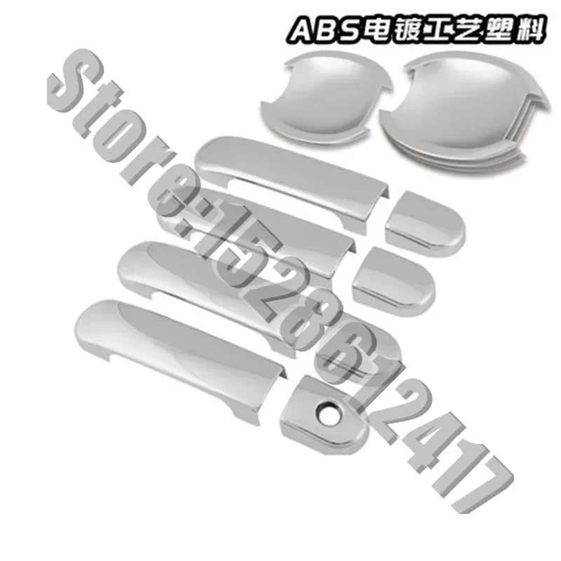 ABS Chrome Door Handle Bowl Door handle Protective covering Cover Trim Car styling For Nissan Versa Tiida Latio 2005-2010