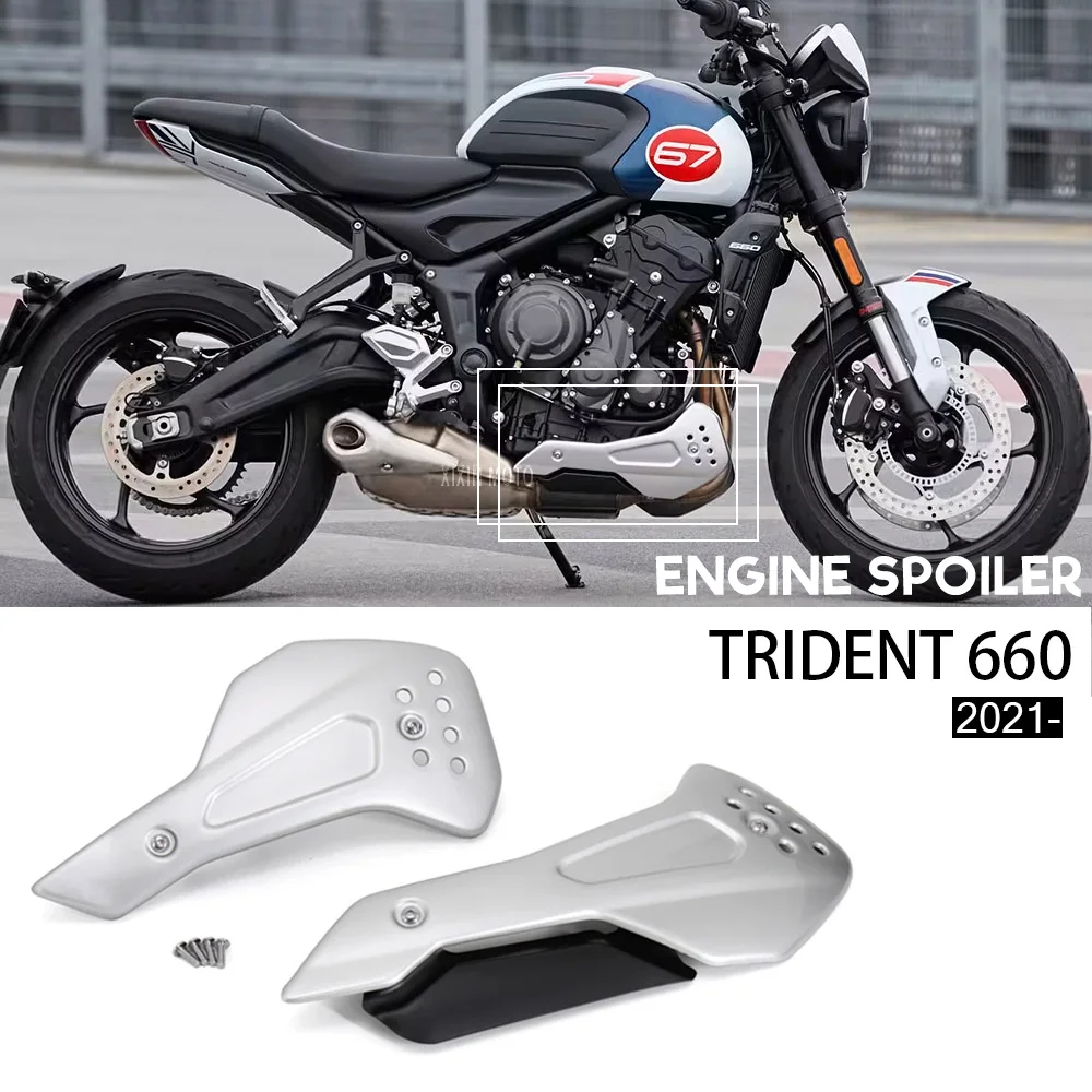 

Для Triumph Trident 660 TRIDENT 660 2021, аксессуары для мотоциклов, алюминиевая нижняя защита двигателя, защитная крышка, обтекатель