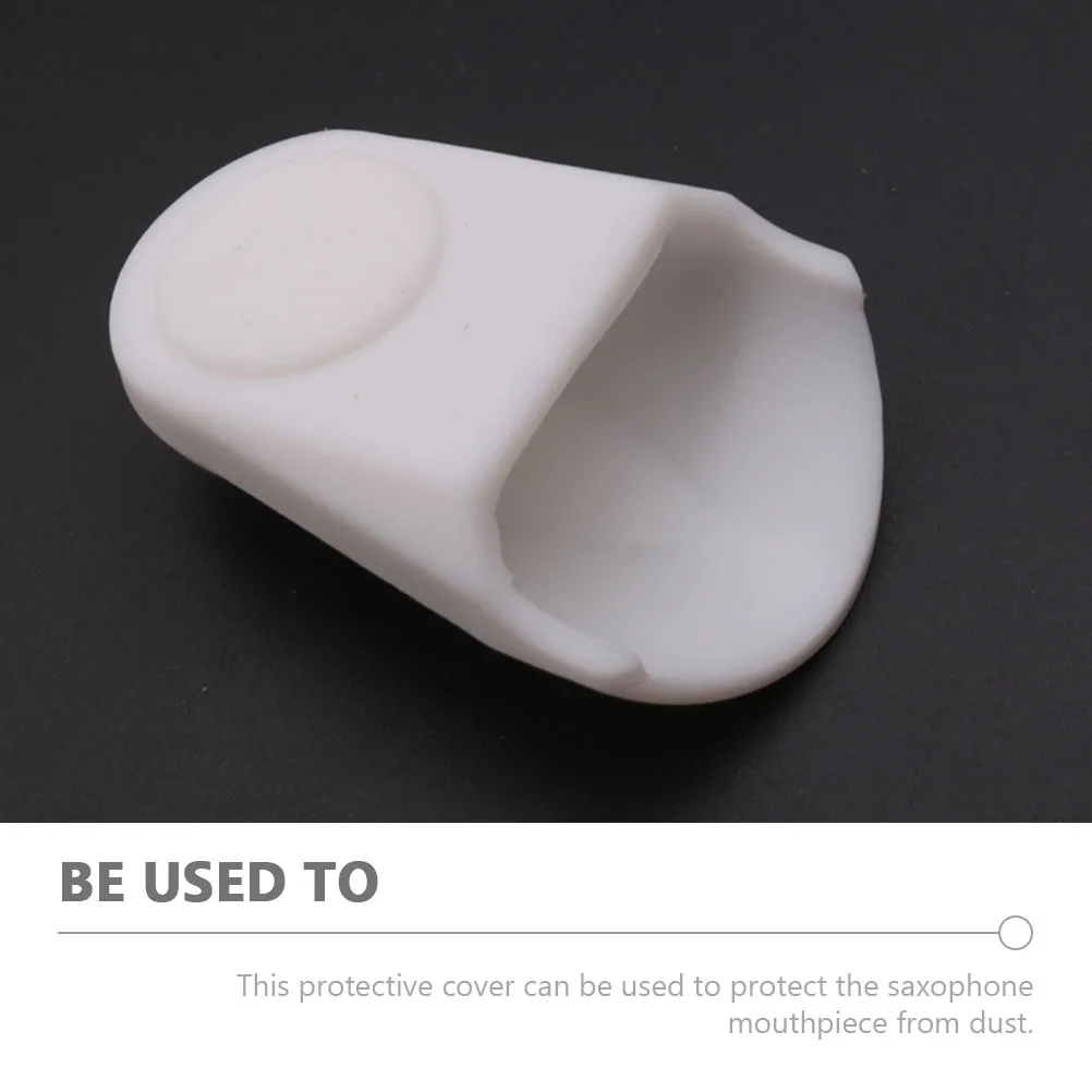 

2Pcs Saxophone Protective Cover Durable Rubber Mouthpiece Protective Cover Instrument Accessory Dustproof Gift