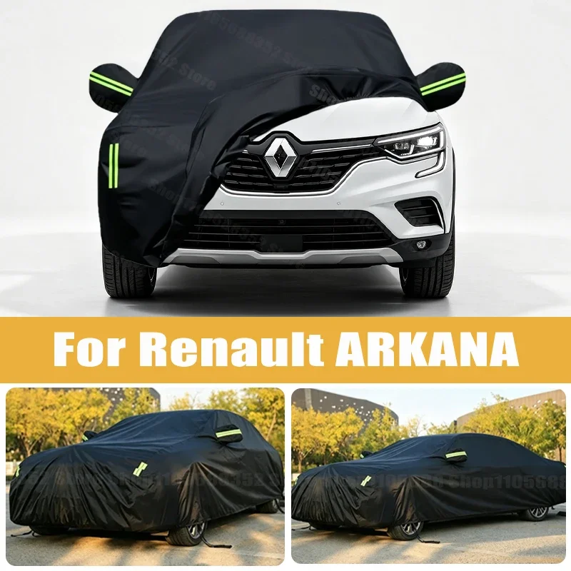 Car Cover Outdoor Protection Full Exterior Snow Cover Sunshade Dustproof Protection Cover Universal For Renault ARKANA