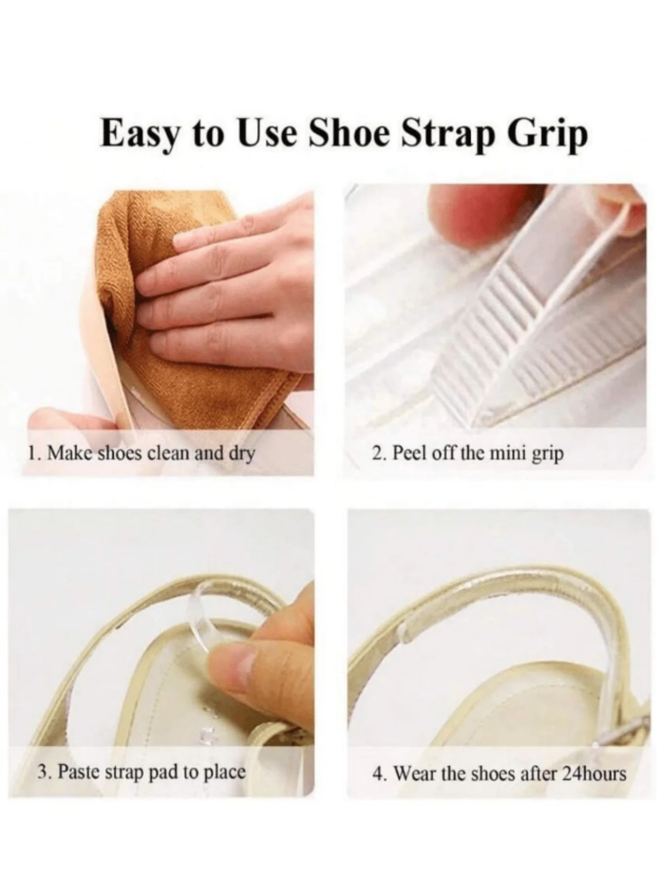 4Pcs Silicone Heel Stickers Heel Grips for Women Men Anti Slip Heel Cushions Non-Slip Inserts Pads Foot Heel Care Protector image 6