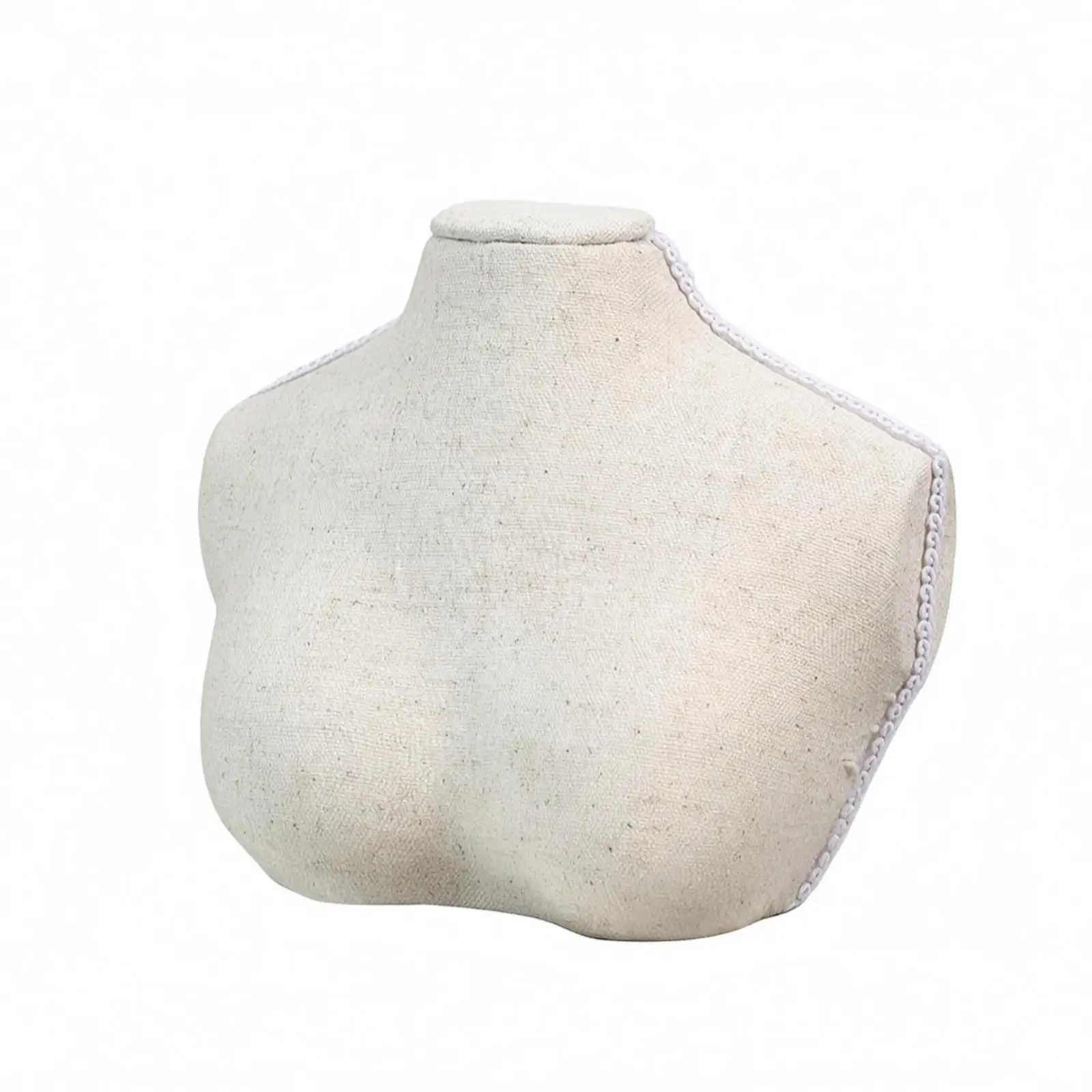 Necklace Display Bust Pale Beige Neckpiece Chain Holder Lightweight