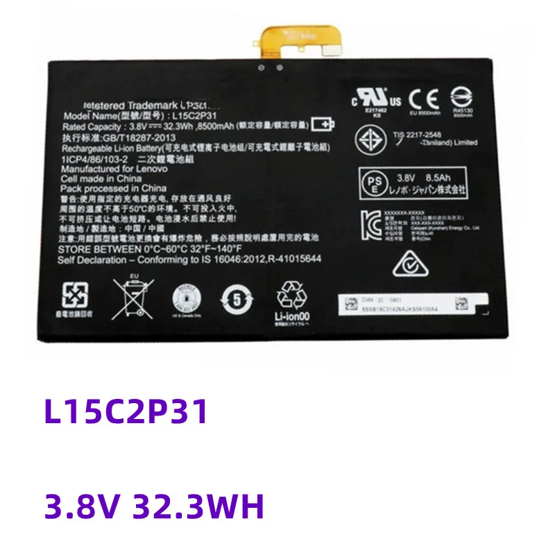 L15C2P31 3.8V 32.3WH 8500mAh Laptop Battery For Lenovo Yoga Book YB1-X91F X91L X91X YB1-X90F YB1-X90L Series Tablet Battery