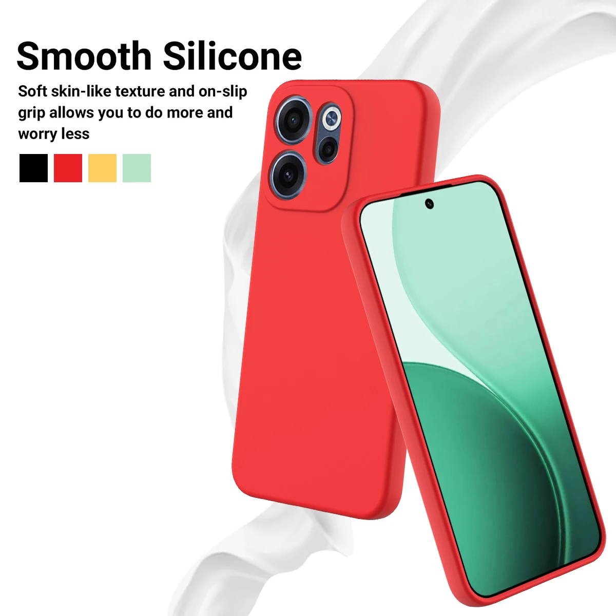 For OPPO Reno 15 F 15 FS Case New Liquid Silicone Skin-Friendly TPU Anti-drop with Lanyard Cover For Reno15 F Shockproof Funda