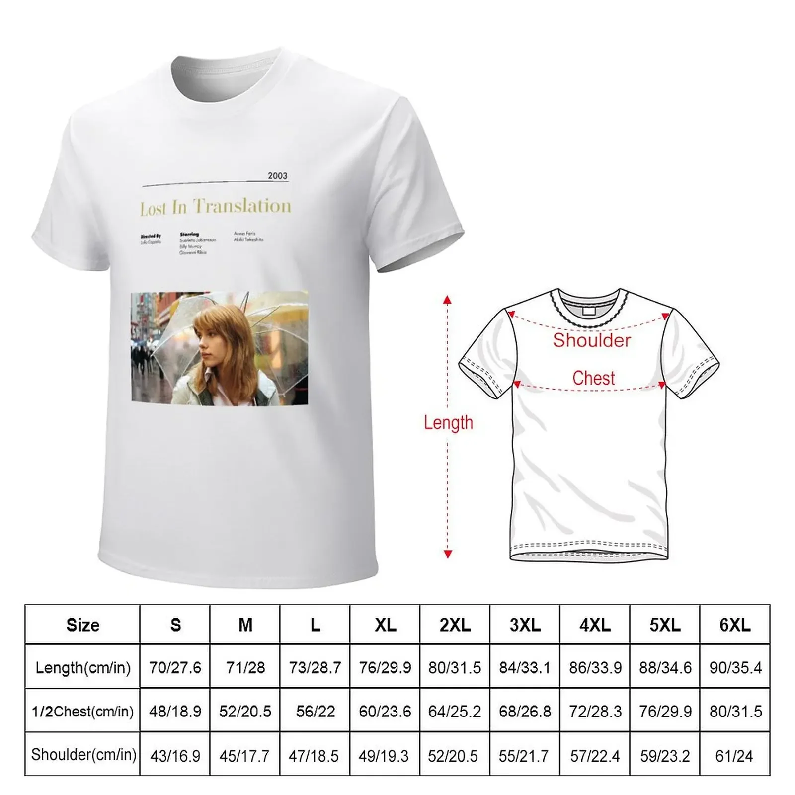 Lost In Translation Alternative Minimalist Movie Poster Sofia Coppola T-shirt Short sleeve tee anime t shirts for men cotton