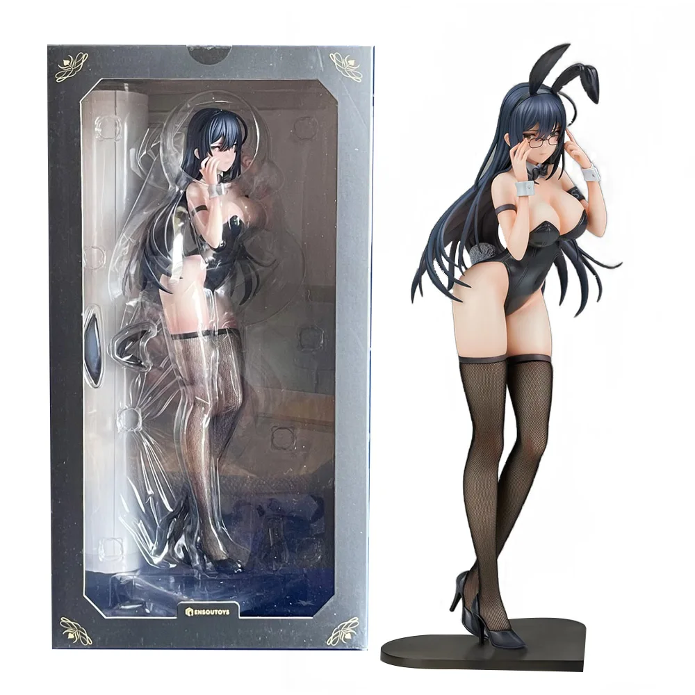 

30CM Anime Black Bunny Aoi Figure 1/6 Standing Bunny Girl Ver Sexy Model Toy Gift Collection Action Figure PVC