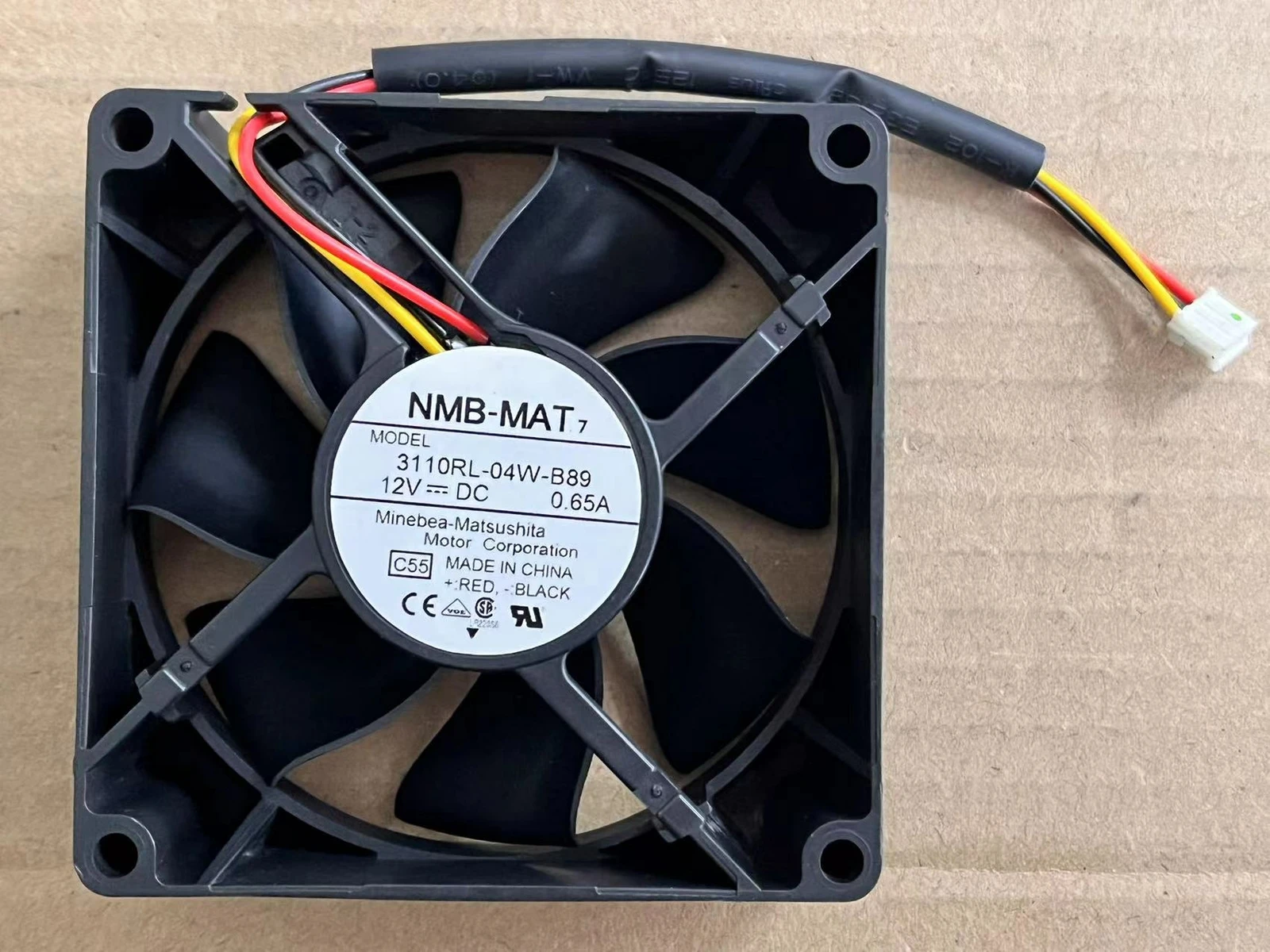 Для NMB 3110RL-04W-B89 8CM 12V 0.65A 3-контактный вентилятор 80*80*25 мм