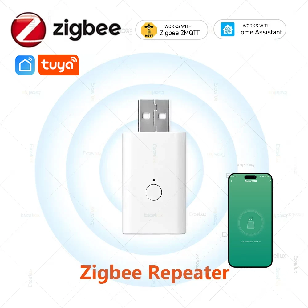 Smart ZigBee Signal Repeater USB Signal Amplifier Extender For Tuya Smart Life Devices Automation Works With Home Assistant Z2M