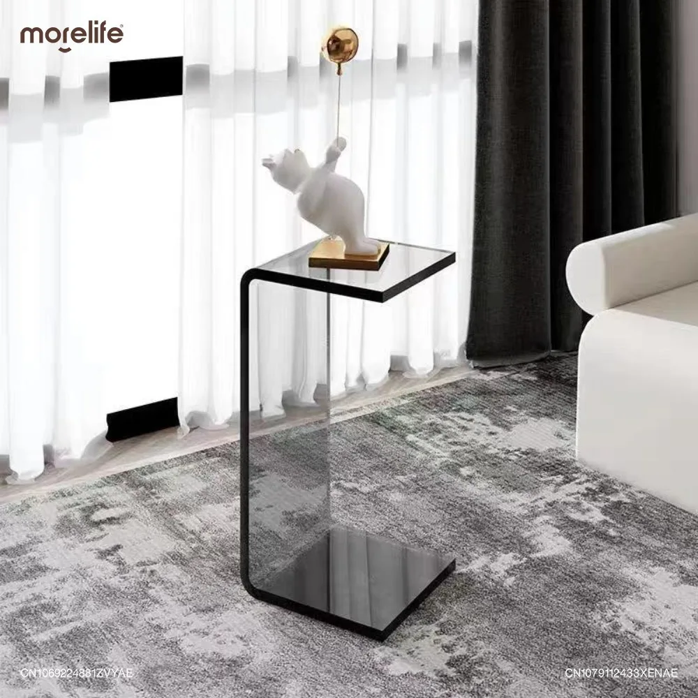 

Light Luxury Acrylic Sofa Small Side Table Modern Minimalism Tea Transparent Corner Coffee Table Living Room Furniture K01