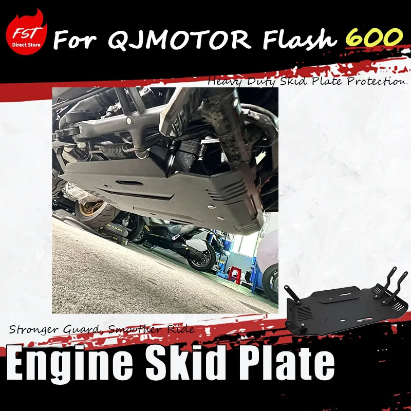 

For QJMOTOR Flash 600 modification parts - Engine chassis cover - Protective base plate bottom pocket