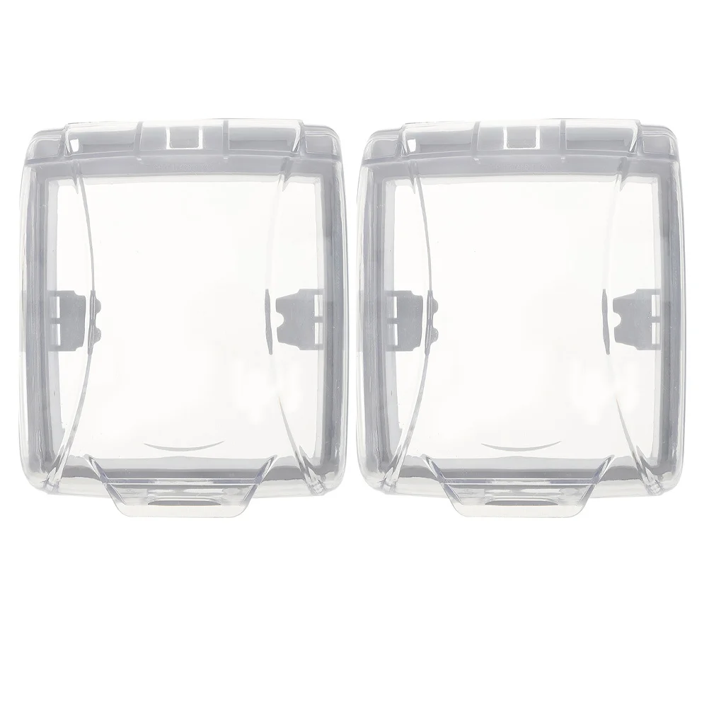 

2Pcs Doorbell Protective Cover Rainproof Plastic Rain Cover for Outdoor Doorbell Access Control Attendance Machine