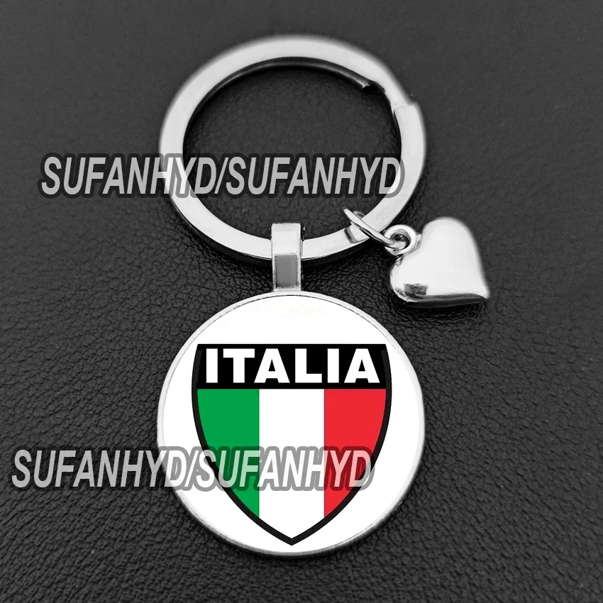 Florence Pisa Tower Keychains Rome Italian Flag Map Key Chains I Love Italy Purse Key Holder