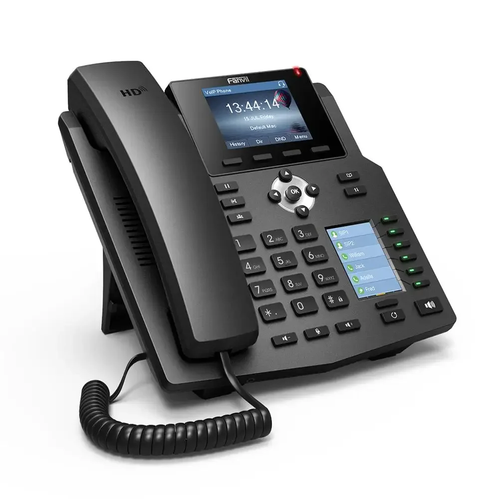 

Fanvil X4 Sip IP Phone 4 SIP Lines HD Voice Enterprise Phone Intelligent DSS Key IP Phone For Hotel Account