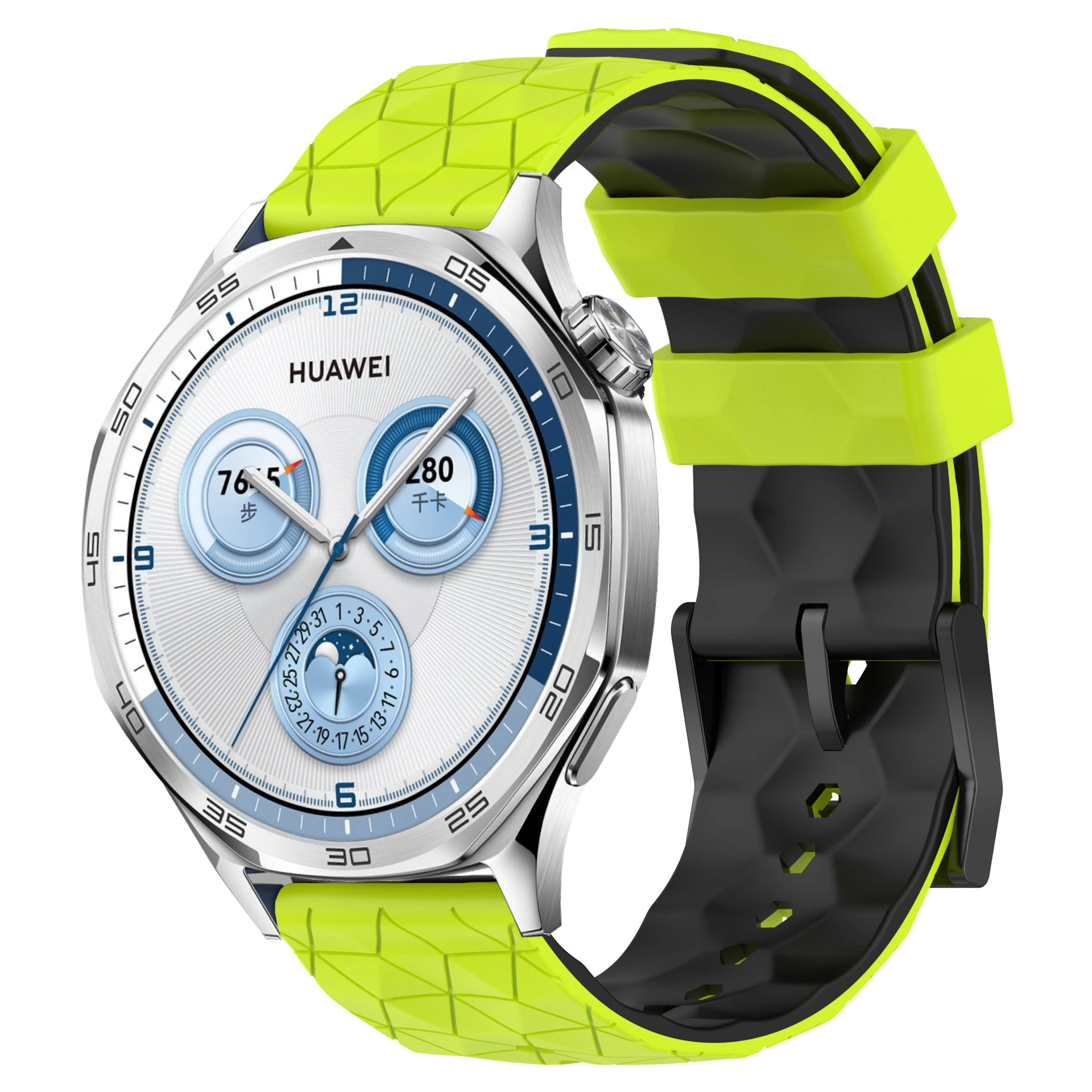 Correa de silicona de 22mm y 20mm para Samsung Watch 7/6/5/4 Huawei Watch 4 Pro/GT4-5 Pro, pulsera con patrón de fútbol para Amazfit GTR 4/GTS