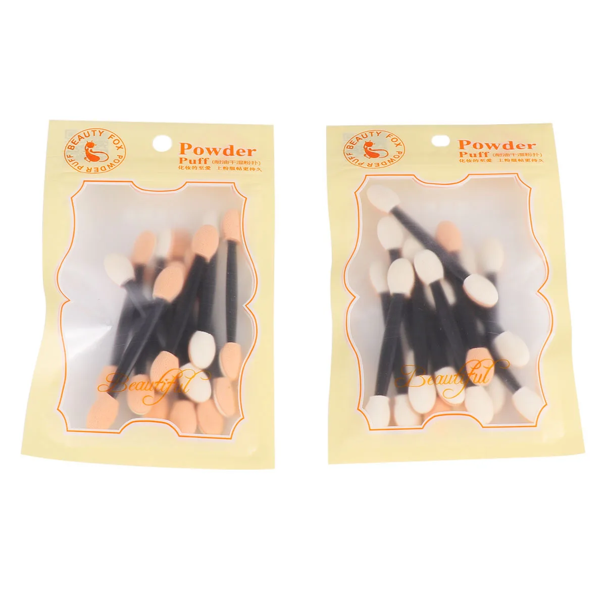 24 Stück Einweg-Lidschattenpinsel mit zwei Köpfen, ultraweiche Schwammspitzen, leichte Lidschatten-Applikatoren für Make-up-Künstler und Frauen