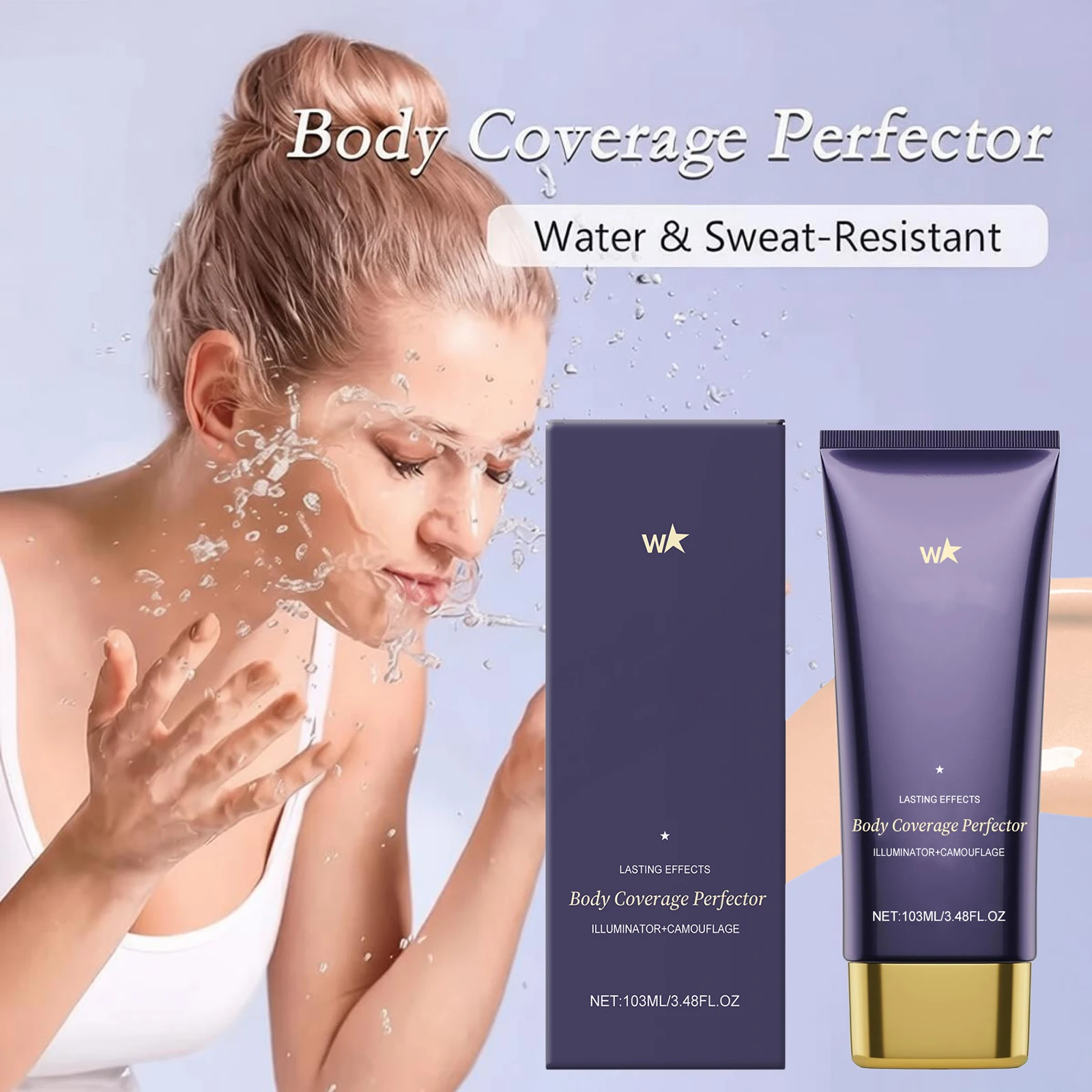 Body Coverage Perfector Long Lasting Waterproof Sweatproof Flawless Body Makeup Scars Spots Veins Tattoos Nourish Body Concealer