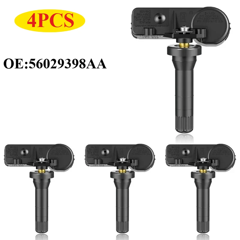 4 шт. автомобильный датчик давления в шинах TPMS 56029398AB 56029398AA для Chrysler Dodge Fiat Jeep Lancia Ram Alfa 68241067AA 68241067AB