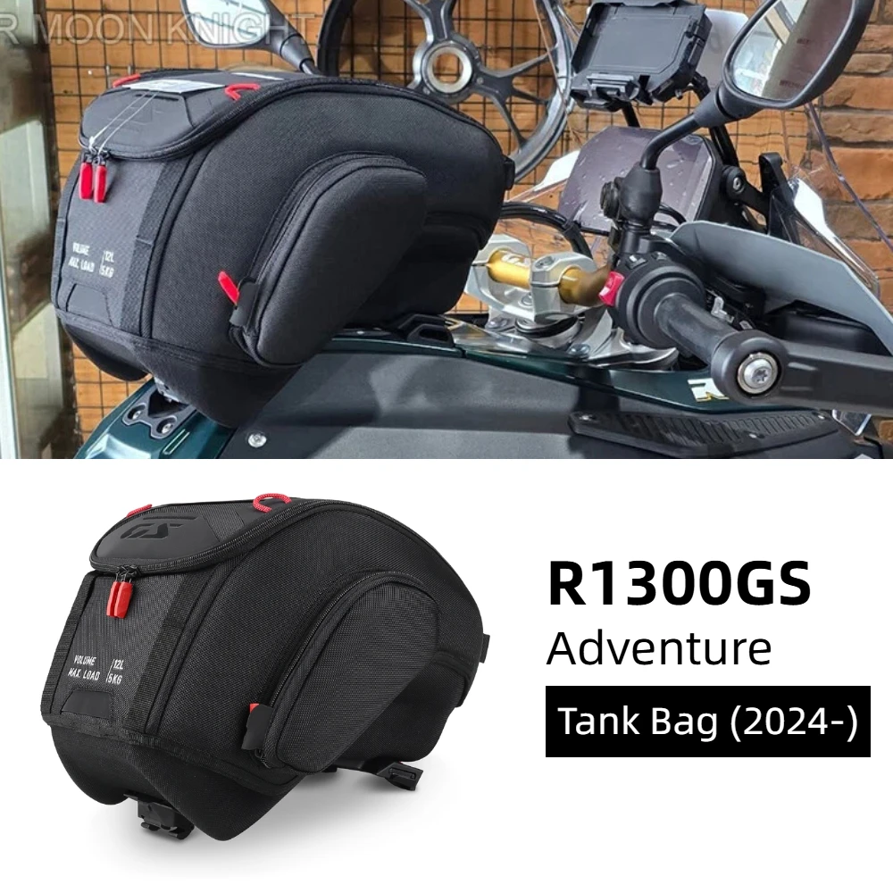 

For BMW R1300GS Adventure R 1300 GS ADV 2024 2025 Motorcycle 12L Tank Bag Luggage Waterproof Backpack Quick Lock Kit Storage Bag