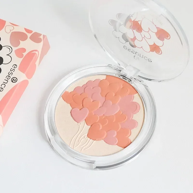 

Love Balloon Blush Highlighter Palette Three Colour Finishing Powder Matte Finish Natural Cheek Tint Contour Rare Beauty Makeup