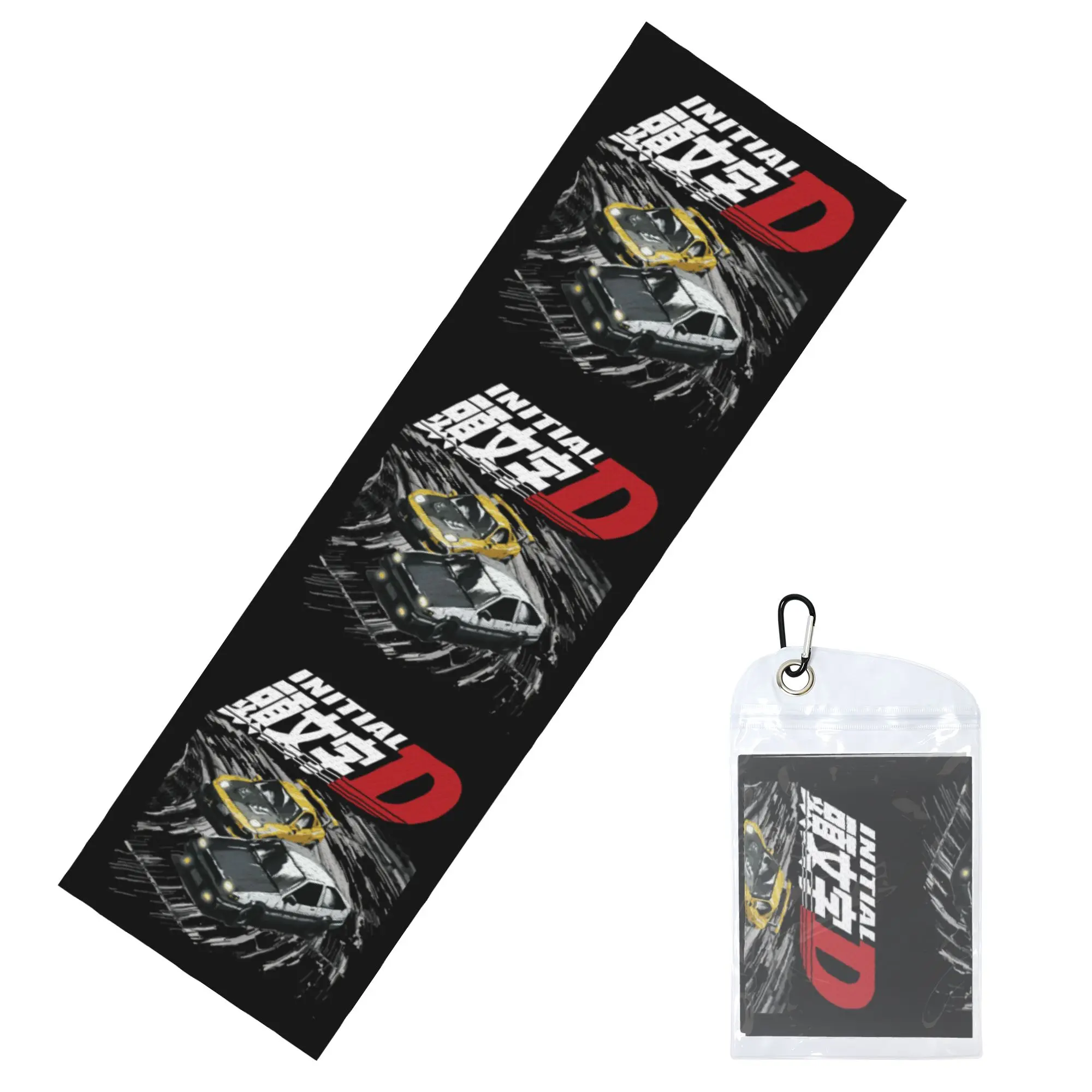 Mountain Downhill Night Drift Racing Initial D Towel Quick Drying  Super Soft  Running Towels