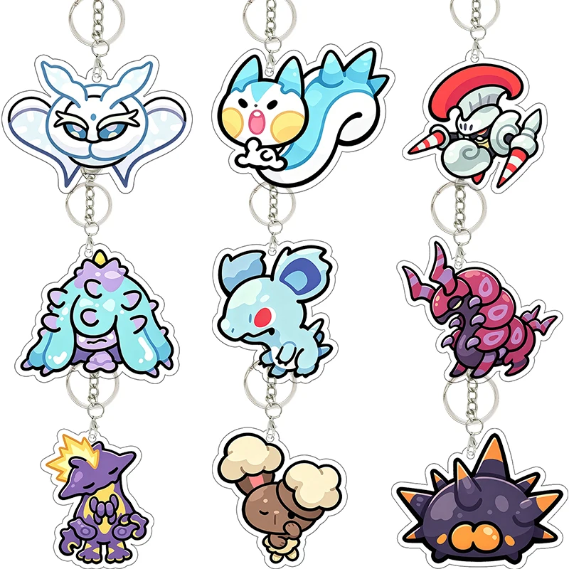 

Pocket Monsters Froslass Azumarill Acrylic Keychain Pendant Backpack Pain Bag Girl Kawaii Decoration Accessories Birthday Gift