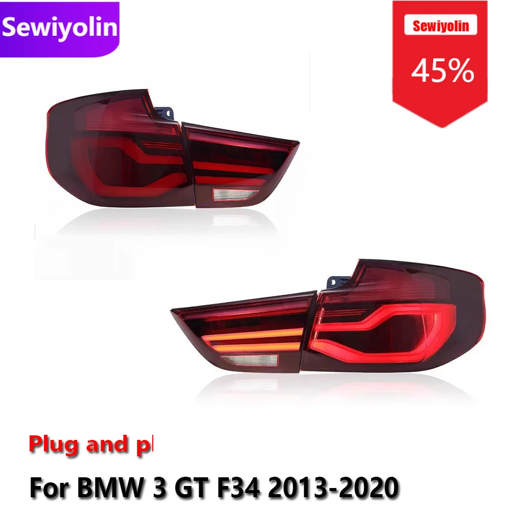 

Car DRL LED Tail Light Assemblies For BMW 3 GT F34 2013-2020 Auto Fog DRL Brake Turn Signal Lamp Plug and Play