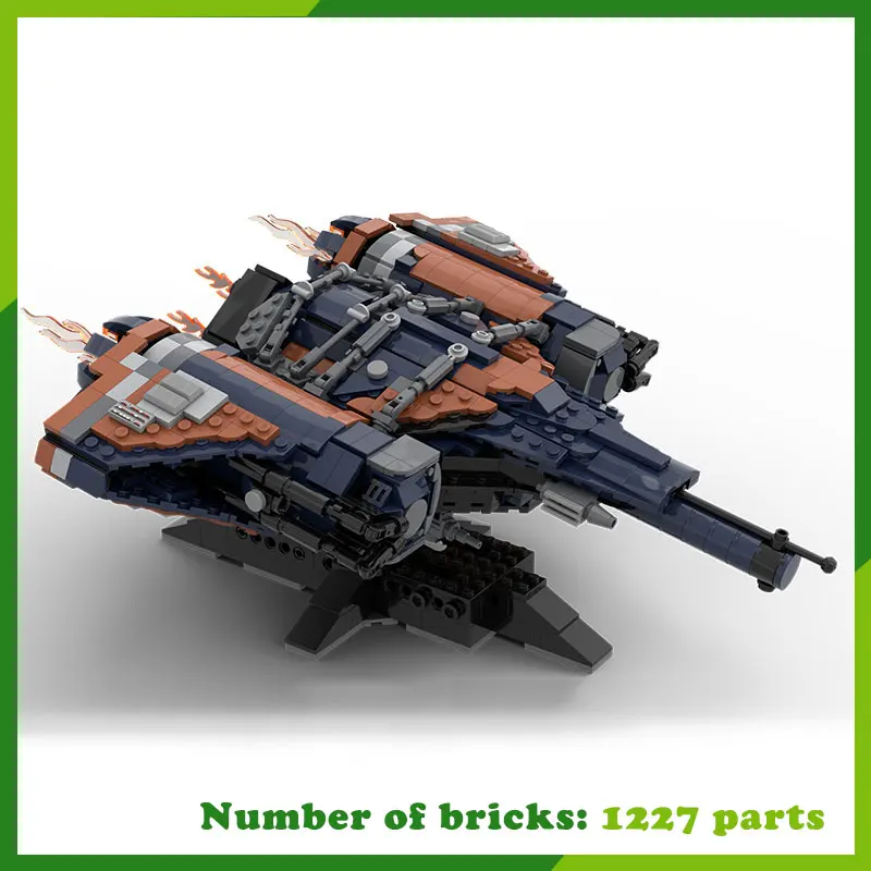 Space Ship Jumpship Frigate Corvette Destroyer MOC Building Blocks Model DIY Bricks Game Collection Christmas Gift Toy 1227PCS