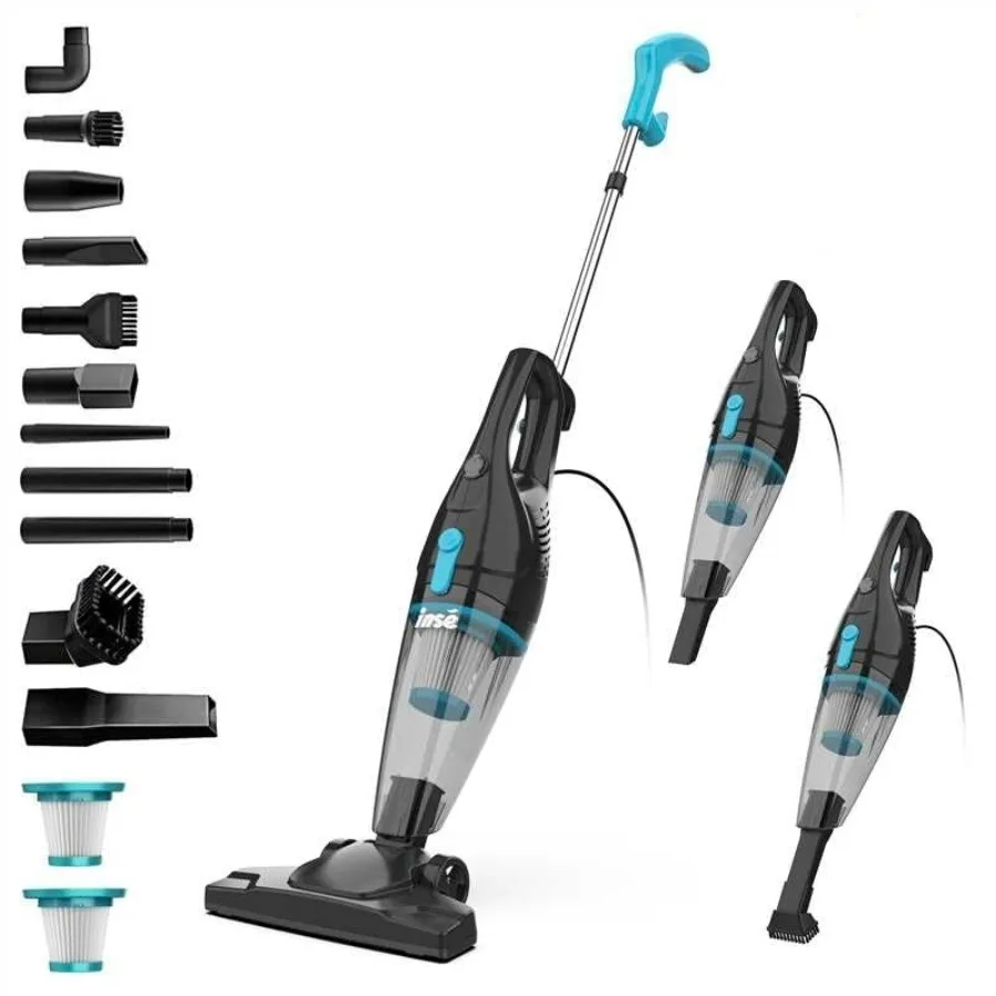 

Проводной пылесос синего цвета