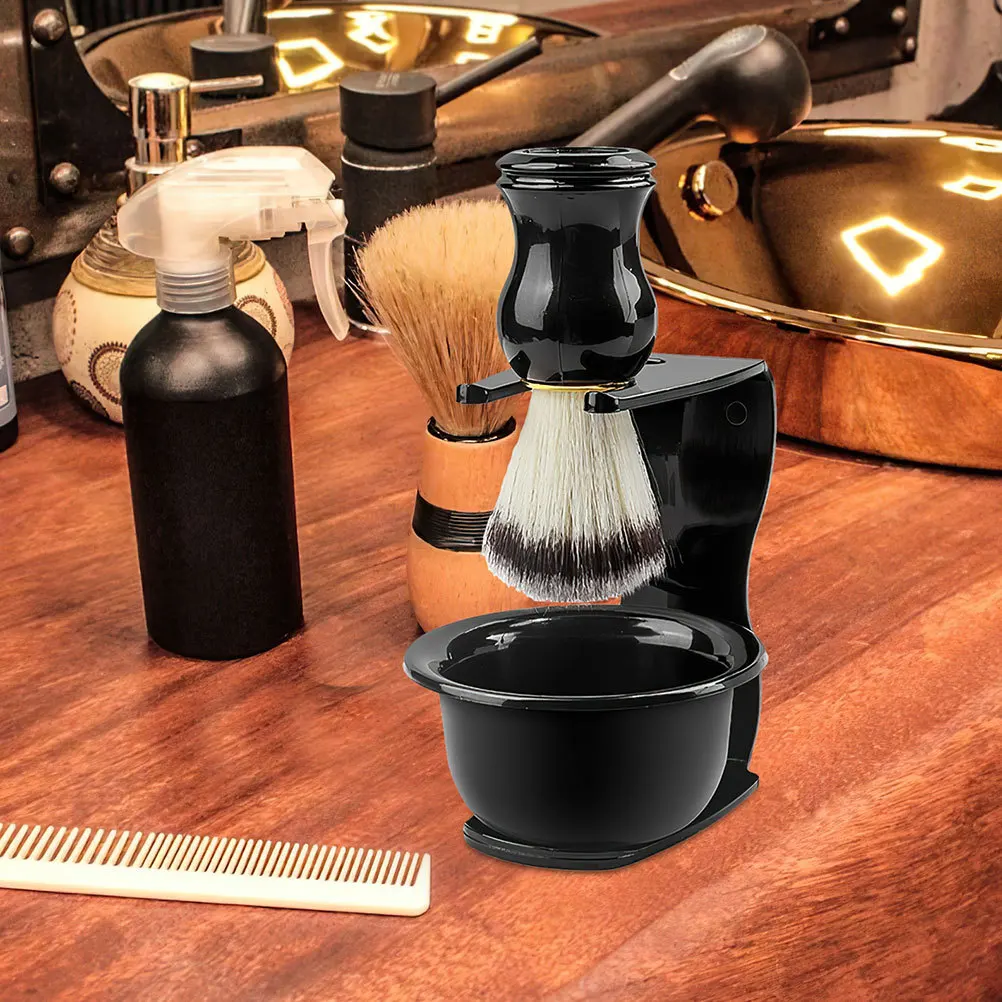 

3Pcs Beard Brush Holder and Razor Stand Men's Grooming Organizer Compact Shaving Storage Rack for Home Or Travel Use