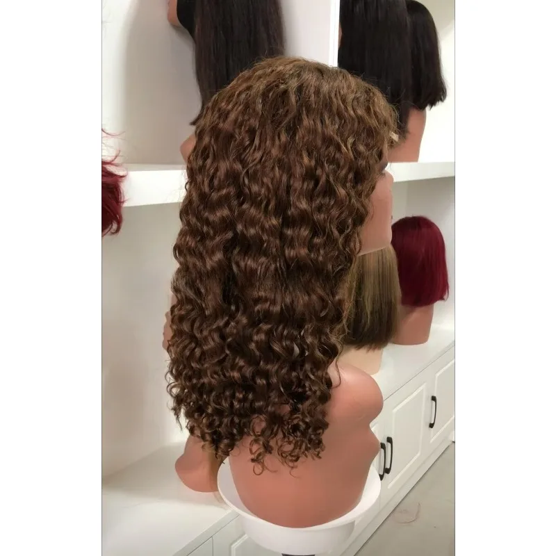 Wysokiej jakości peruka typu BOB DEEP z koronką z przodu, o dużej gęstości, peruki z koronką 4 * 4, europejska i amerykańska peruka, naturalne brazylijskie włosy dziewicze Remy