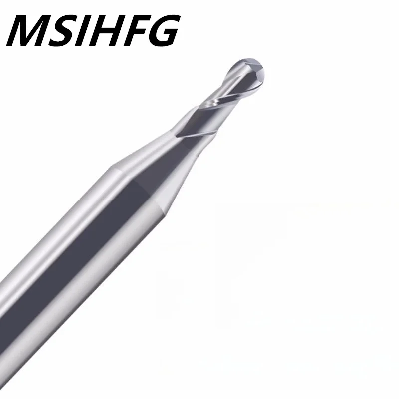 HRC55-Micro 2 Flauta Moinho Final, 0.2-0.9mm, 4mm Haste, Tungstênio, Carboneto, CNC Router Bit, TiCN Revestido, Mini Fresa