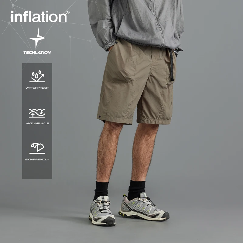 

INFLATION Multpockets Cargo Shorts Mens Lightweight Outdoor Hiking Shorts Sportswear