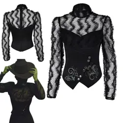 Fantasia Wicked Elphaba Cosplay Women Costume Disguise for Woman Tops Corset Hat Female Outfits Halloween Carnival Party Clothes