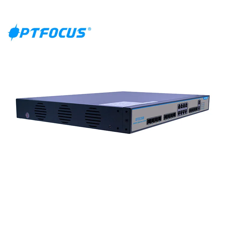 Fiber optic equipment 8 Pon 1U 20KM/40KM FTTH EPON OLT SFP support L3 Router or Switch