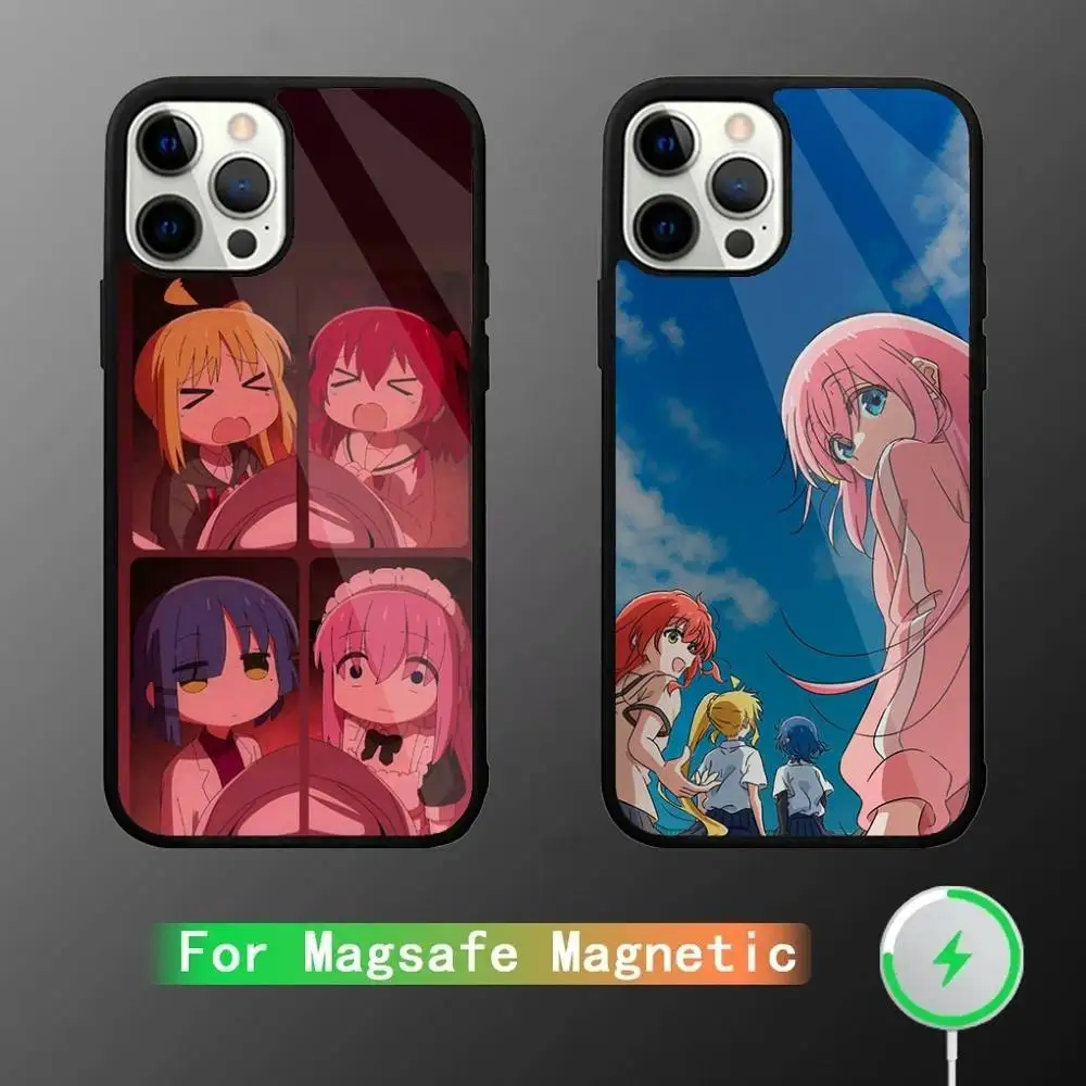 

B-Bocchi the Rock Band Phone Case For iPhone 17,16,15,14,13,12,11,Pro,Max,Plus,Mini,SE4,E Magnetic Magsafe Wireless Charging