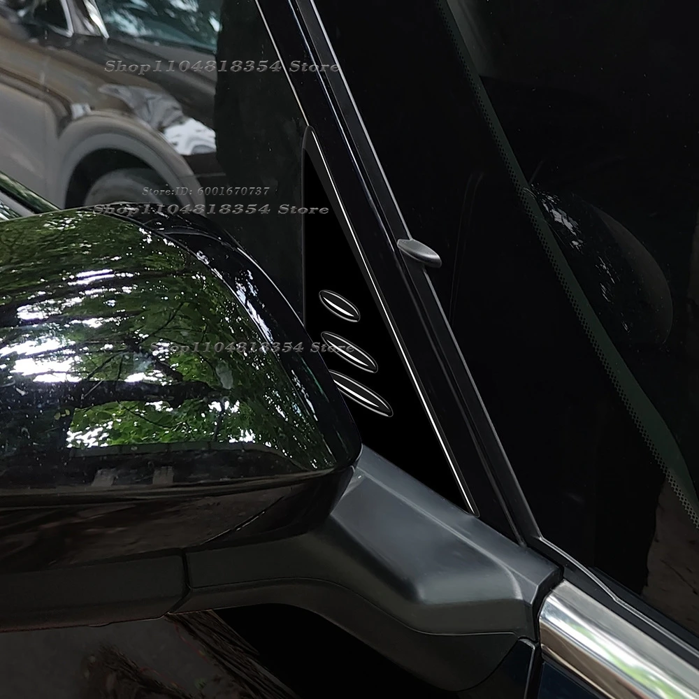 

For Toyota Alphard Vellfire 40 Series 2023 2024 2025 ABS carbon Car Exterior Accessories A D Pillar Rear Window Quarter Trim