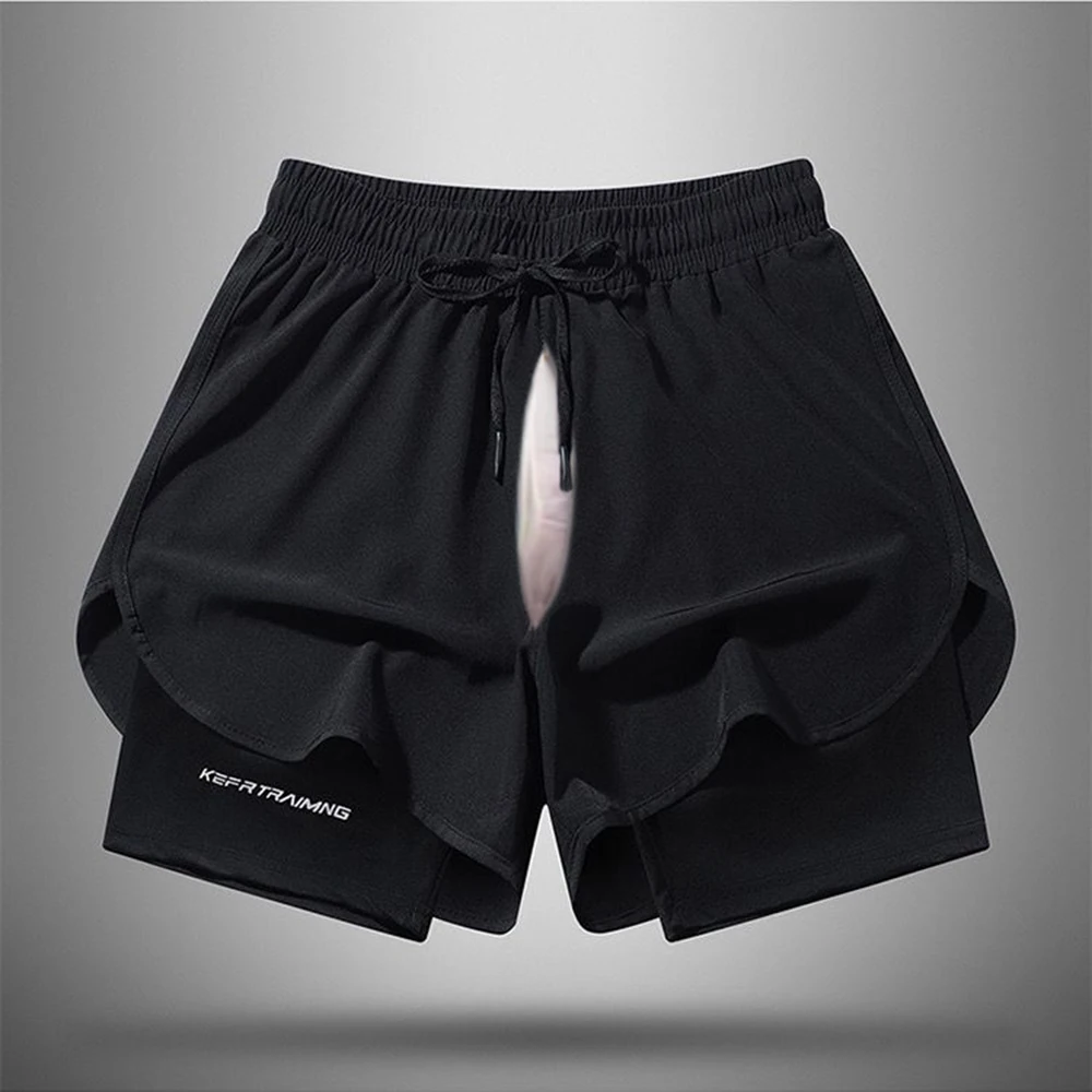 Short de sport invisible pour hommes et femmes, entrejambe ouvert, pantalon de sport en plein air, faux sexe, course à pied, entraînement, loisirs,