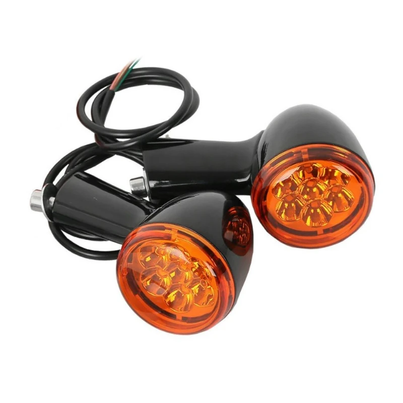 2Pcs/set LED Motorcycle Turn Signal Light Motorcycle Turn Indicator Fit for Harley Sportster XL883 XL1200 1992-up