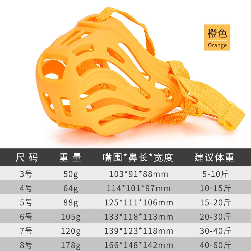 Dog Muzzle Anti-barking, Anti-biting, Anti-eating Dogs Mask, Anti-biting Handy Gadget Small, Medium and Large Dog Pet Mouth Mask view 6