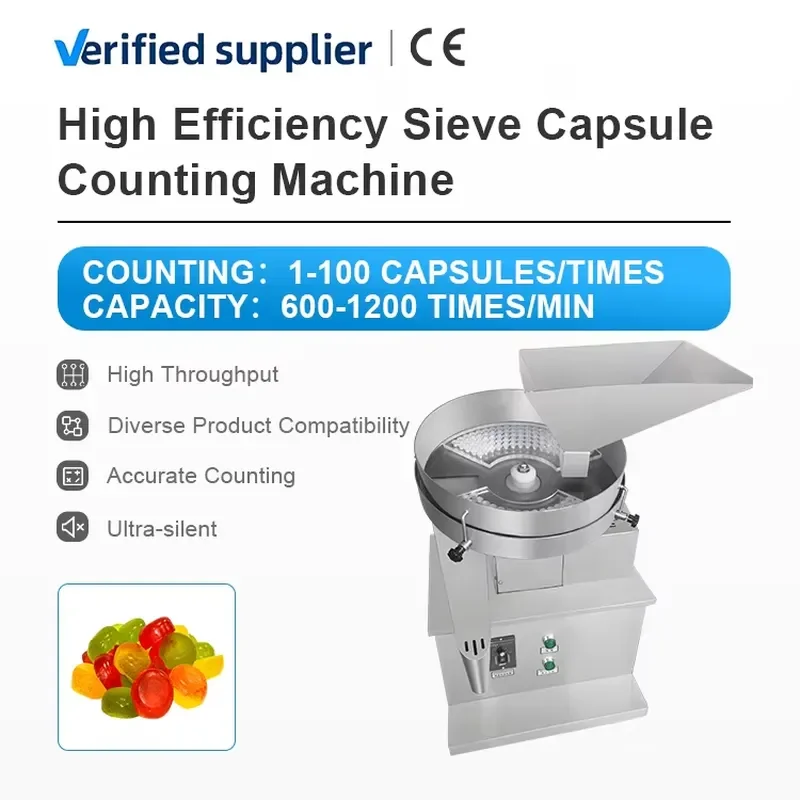 CE Electronic Semi Automatic Candy Tablet Counting Bottling Machine