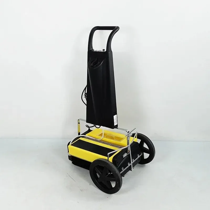 Escalator handrail cleaning machine