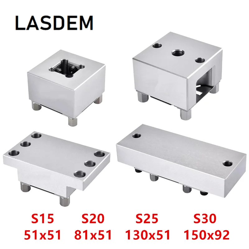 Stainless Steel Flatten Holder 3R System Positioning Fixture EDM Flat Chuck Clamp Seat S15 S20 S25 S30 51x51 51x81 130x51 150x92