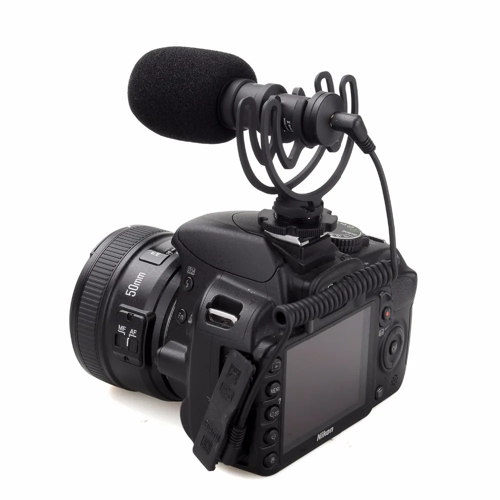 COMICA CVM-VM10 Condenser Microphone Cardioid Directional Condenser Shotgun Video Interview Camera Microphone MIC for Canon