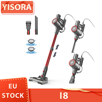 YISORA I8 6 in 1 Corded Stick Vacuum Cleaner, 23kPa Strong Suction Power, 600W Motor, Freestanding & Telescopic Tube HEPA Filter