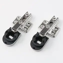 2Pcs Opening 26mm  Glass Door Hinge For Cabinet Door Display Wine Cabinet Door Damping Hinge Ordinary Hinge