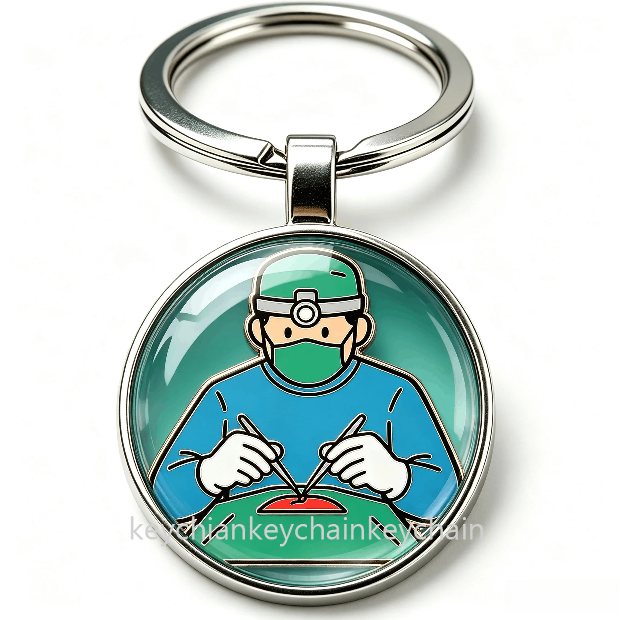 Surgeon Doctor Operation Keychain, Operating Surgeon Key Ring, Surgical Doctor Keychain Gift for Surgeon Medical Graduate